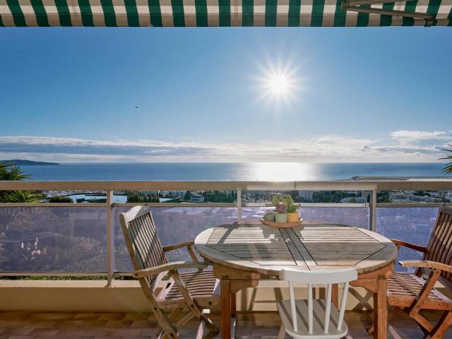 Nice Ouest – Corniche Fleurie | 3 pièces rénové | Vue mer