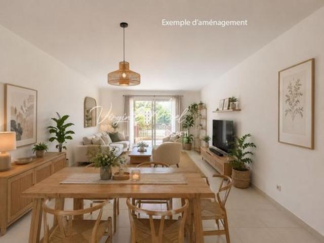 Nice ouest 3 pièces 63m2 avec terrasse vue mer plein sud