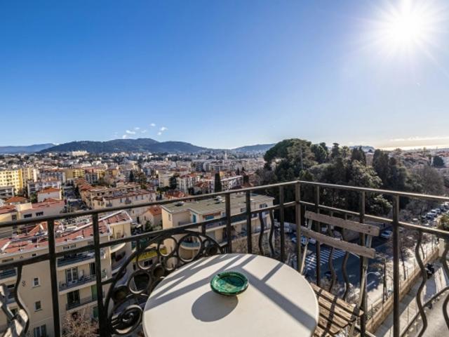 Nice Cyrnos Superbe 6 pièces Avec Balcons Vue Mer, Cave et Parking