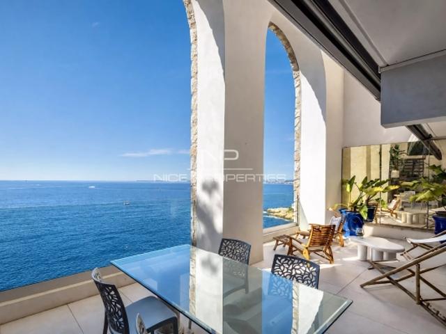 Nice – Cap de Nice – appartement – duplex – vue mer – vue panoramique – terrasse – jardin privatif – accès mer – résidence de standing