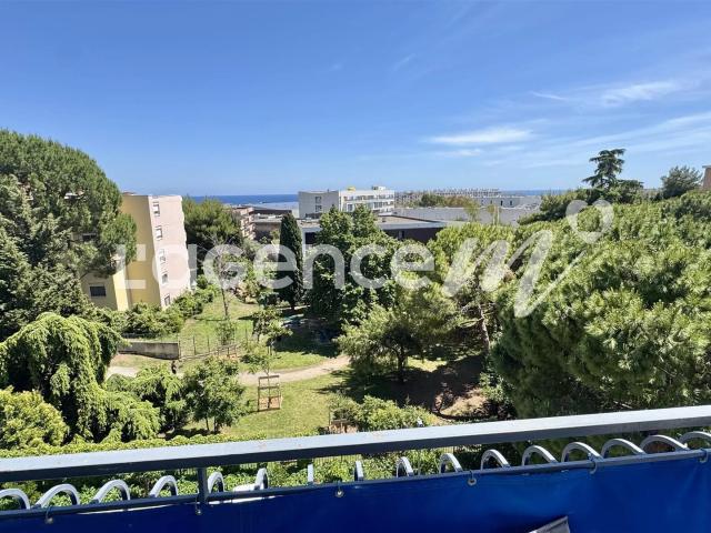 Nice Caucade Clement 3P 63 m² Terrasse, Vue mer 63m² Nice