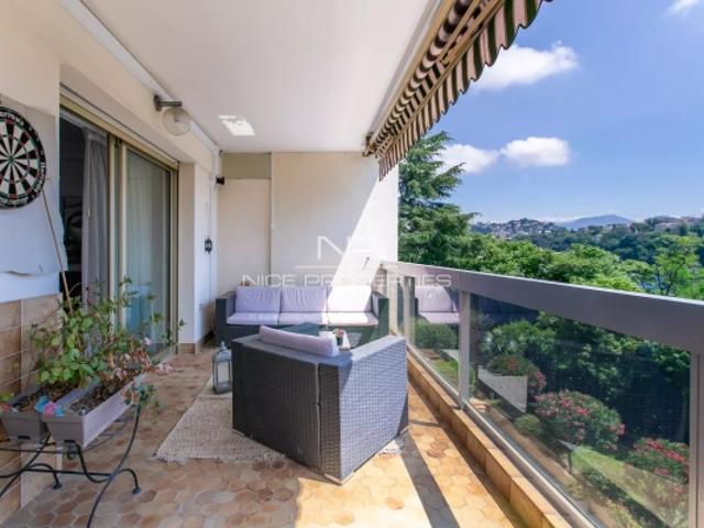 Nice Gairaut, superbe 2 pièces avec terrasse et garage dans résidence de Luxe avec piscine