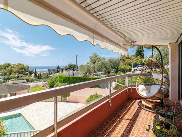 Nice Lanterne 3 Pièces au calme Vue mer 3 terrasses 87m² Nice
