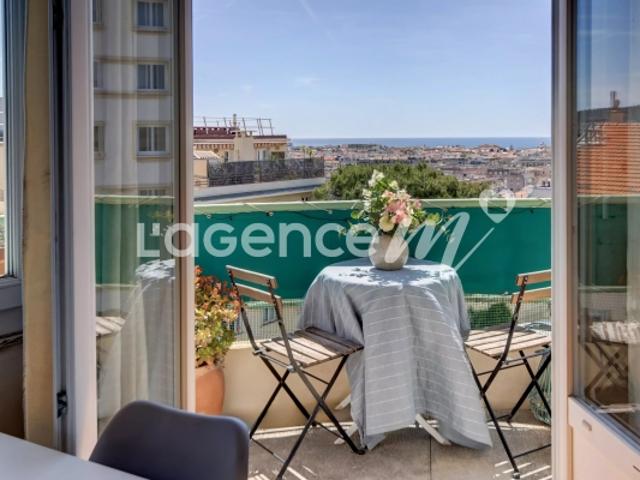 NICE PARC IMPERIAL « ALMA » 3P 75 m2 dernier étage vue mer calme