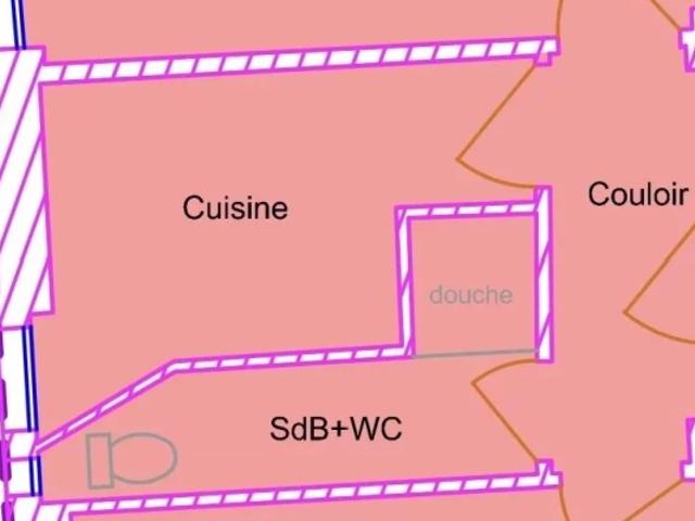 NICE ST BARTHELEMY 2P 37 M² VENDU LOUÉ