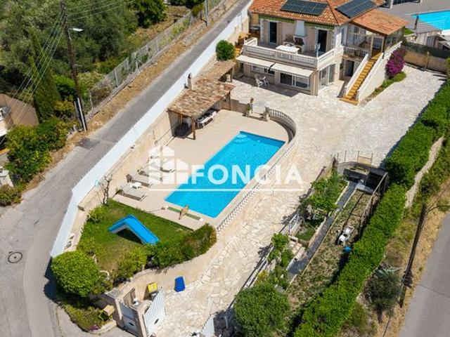 Nice St Pancrace Villa 152 m² vue mer panoramique, 2 logements indépendants, piscine, DPE B