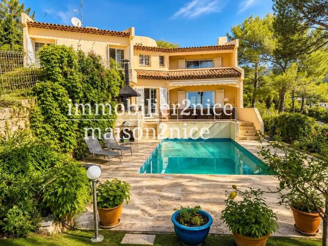 Nice Saint Pancrace – Maison 6 pièces avec piscine, vue mer et dépendances