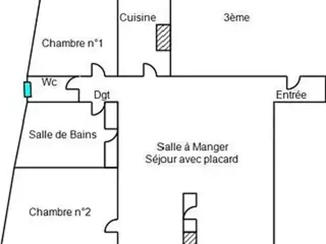 Nice 06000 Achat / Vente appartement 3 pièces t3 au dernier étage