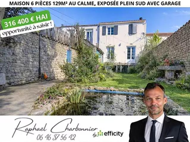 Nieul sur Mer 17137 Achat / Vente maison 6 pièces t6 jardin terrasse