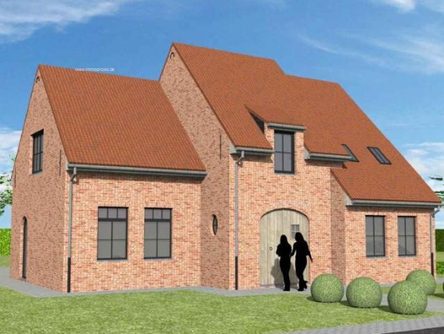 Nieuw te bouwen alleenstaande woning met vrije keuze van architectuur te Hulste