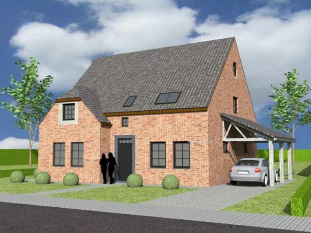 Nieuw te bouwen alleenstaande woning met vrije keuze van architectuur te Roeselare