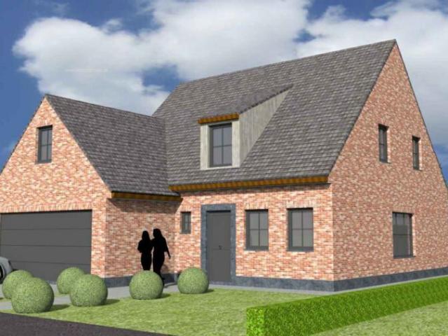Nieuw te bouwen alleenstaande woning met vrije keuze van architectuur te Zwalm