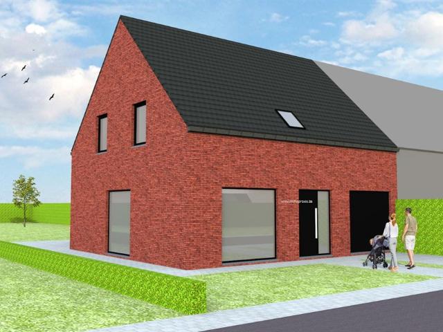 Nieuw te bouwen halfopen bebouwing te Meerbeke