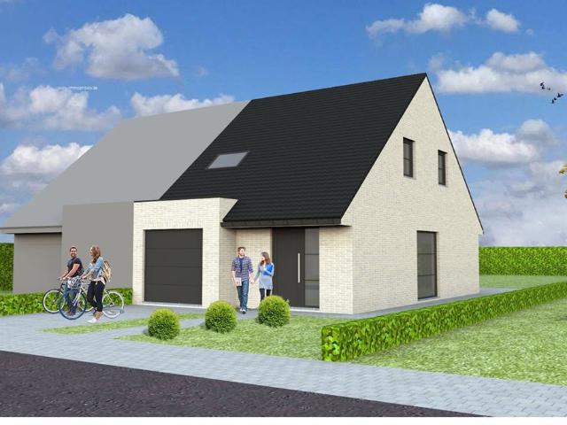 Nieuw te bouwen halfopen bebouwing te Nieuwkerken Waas