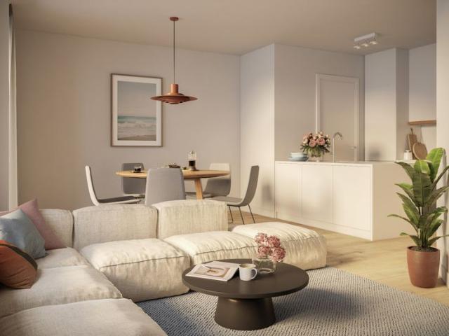 Nieuw appartement met 2 slaapkamers en terras te Duinbergen