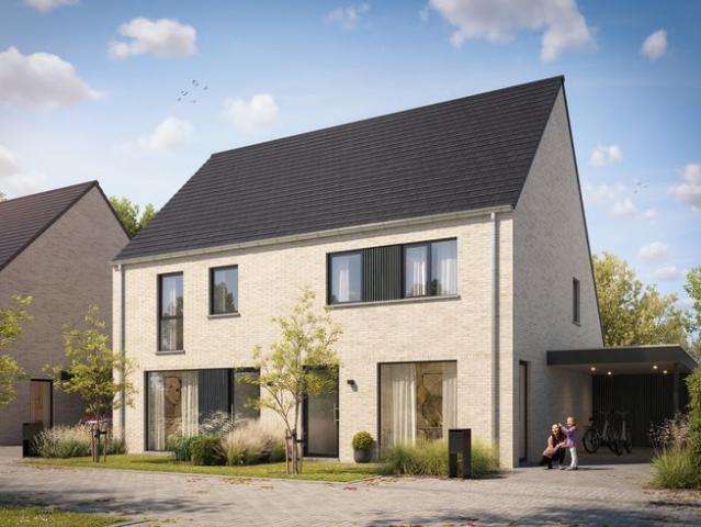 Nieuwbouwwoningen in de Populierstraat te Roeselare