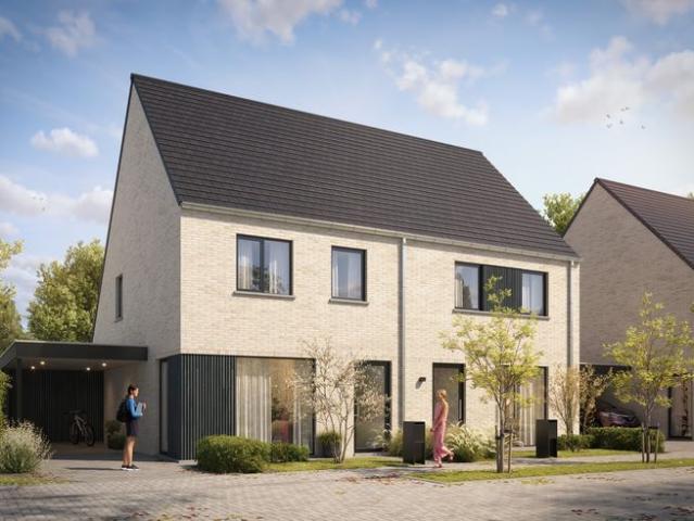Nieuwbouwwoningen in de Populierstraat te Roeselare