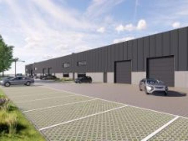 Nieuwbouw KMO unit van 510 m² en 5 parkeerplaatsen op een.