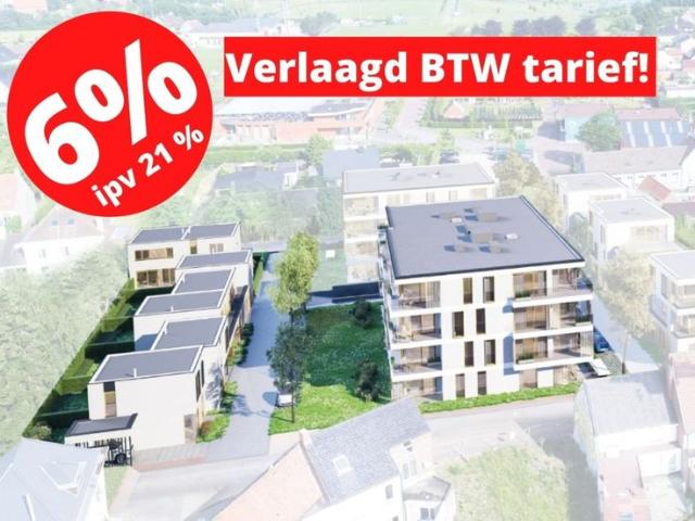 Nieuwbouwappartement met 1 slaapkamer 't Hof van Wingene