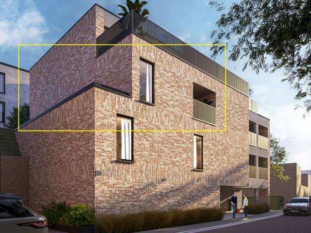 Nieuwbouwappartement met 2 slaapkamers en ruim terras uitge