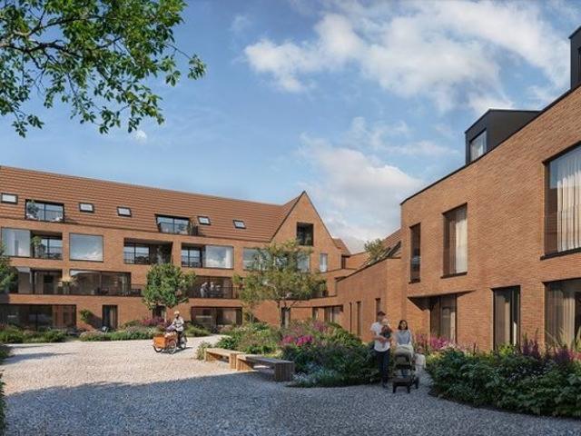 Nieuwbouwappartment met 2 slaapkamers te midden een groen.
