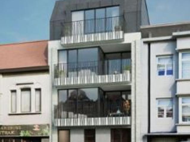 Nieuwbouwgelijkvloersappartement met één slaapkamer in cent…