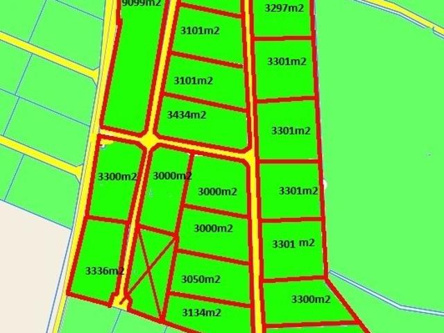 Niewiadowo, 3 000 m2