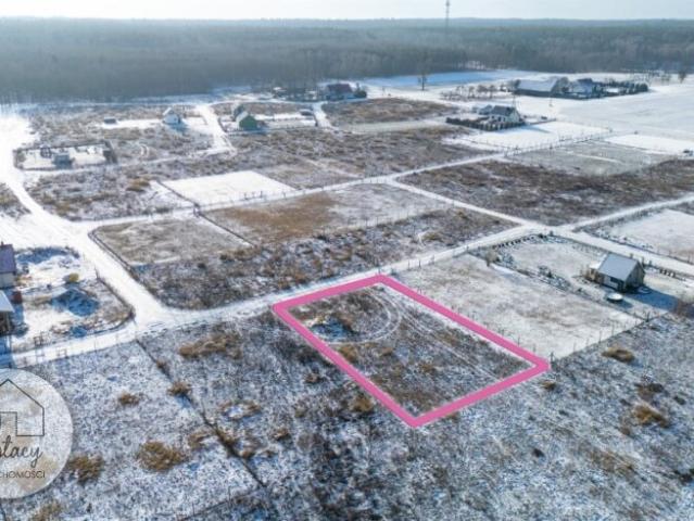 Działka rekreacyjna 1070 m² z mediami i planem zagospodarowania