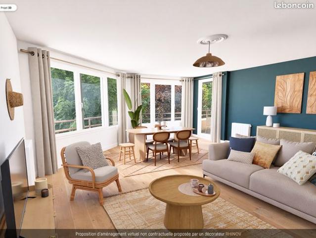 Nogent sur Oise: Appartement 3 pièces avec balcon et place de parking en sous sol