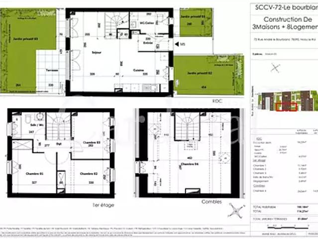 Noisy le Roi 78590 Achat / Vente maison 4 pièces t4