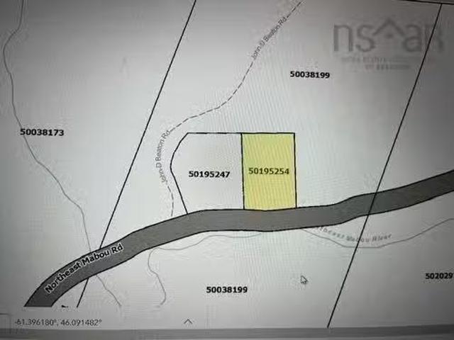 Northeast Mabou Road, Northeast Mabou, NS, B0E 1X0 vacant la.