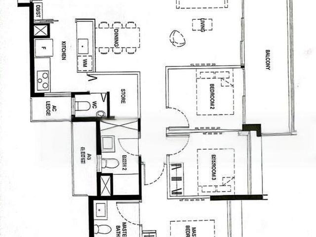 Normanton Park D5, Apartment