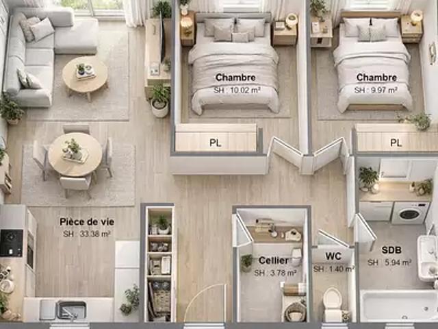 Notre Dame d'Oé 37390 Programme neuf maison neuf à vendre 4 pièces