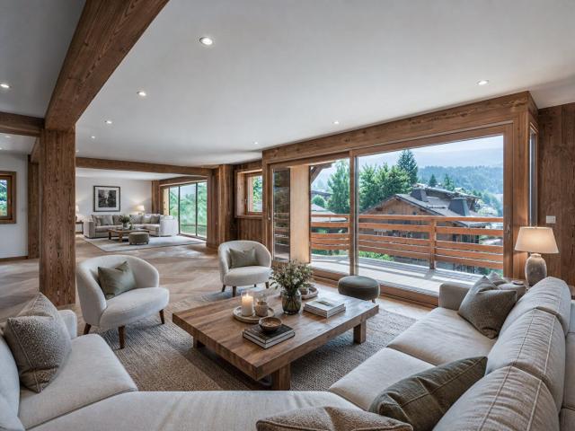 Nouveau chalet avec 7 chambres et piscine Centre du villag. 466m² Megève