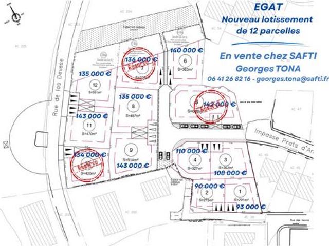 Nouveau lotissement à Egat Travaux commencés !
