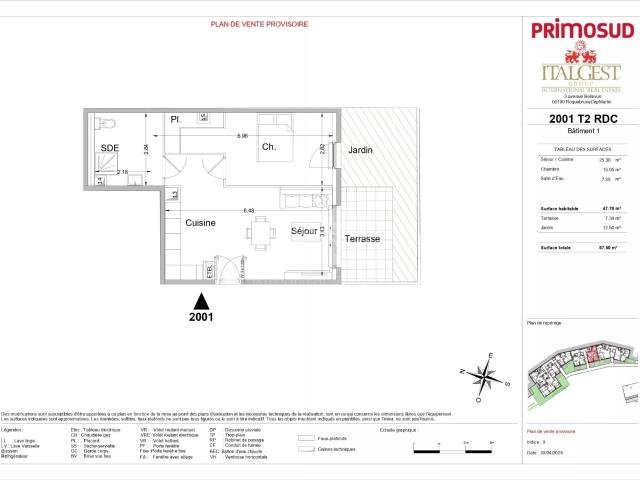 Nouveau programme immobilier Le Bellevue · 2P 2001 · 2P avec terrasse et jardin privatif