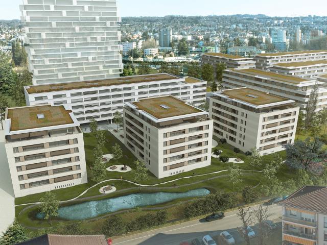 Nouveau Quartier des Cèdres à Chavannes près Renens