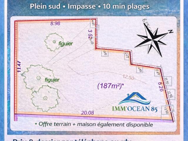 Nouveau terrain constructible aux Sables d’Olonne