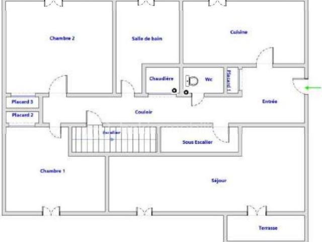 Nouveaute baisse de prix grande maison 8 pièces, 128.04 m² 8 pièces avec jardin. Quartier de la Boissière rue des Guillaume