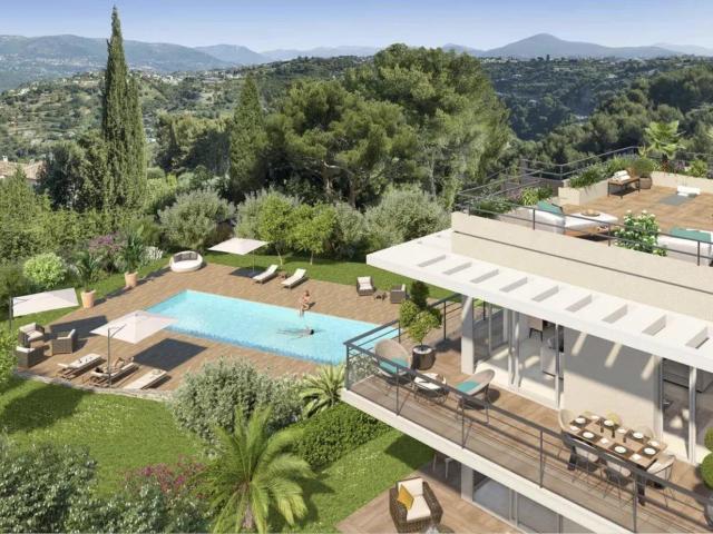 ​Nouveauté Fabron: 2 Pièces Rdj Neuf Piscine & Parking en. 39m² Nice