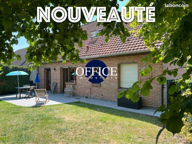 NOUVEAUTÉ – Maison individuelle semi plain pied de 130 m2 avec 5 chambres + bureau – Sous sol complet – Terrain de plus de 600 m²