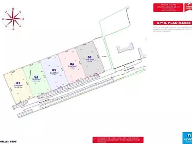 Nouvelle Eglise 62370 Achat / Vente terrain
