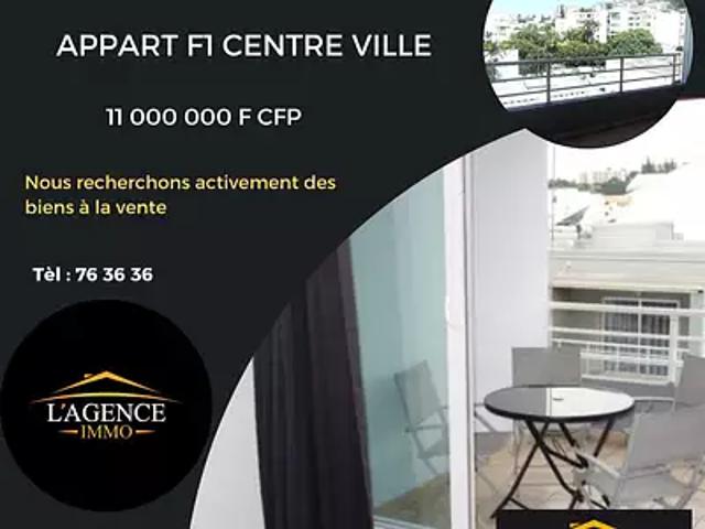 Nouméa 98800 Achat / Vente appartement 1 pièce t1