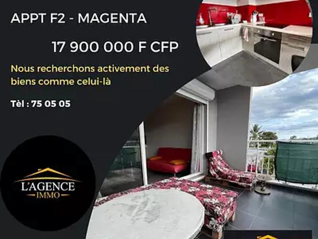 Nouméa 98800 Achat / Vente appartement 2 pièces t2