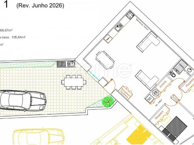 Nova casa de 2 quartos com espaço externo em Vila Nova de Cerveira