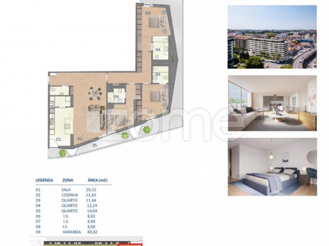 Novo empreendimento Oporto Luxury Residences Apartamento T3 CV