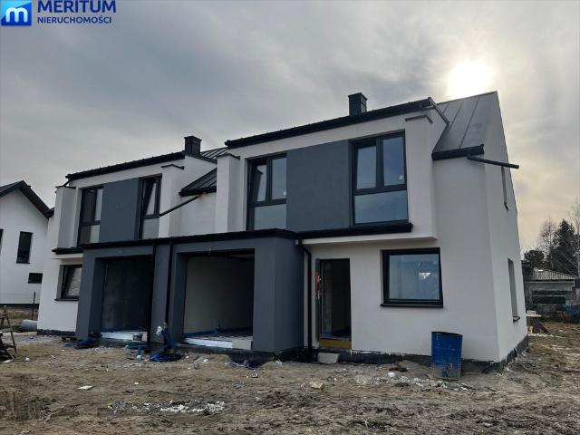 Nowy bliźniak 127m2 z dużą działką, stan deweloperski