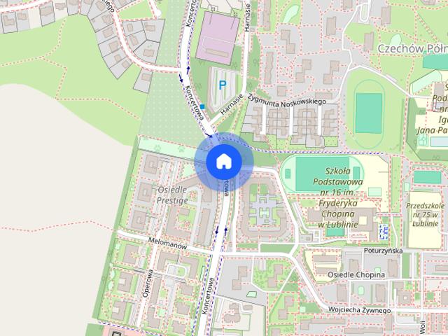 Nowe 2 pokojowe mieszkanie 43 m² Pierwszy najem ul. Koncertowa, Lublin