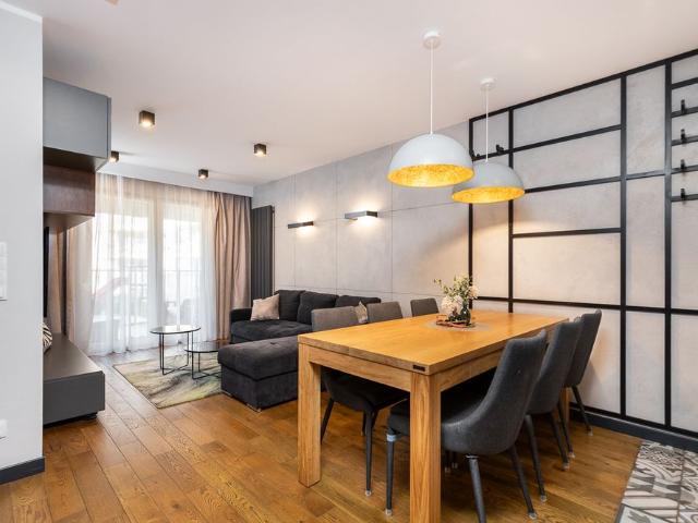 Nowocześnie wykończone 3 pokojowe mieszkanie 68 m2, taras z ogródkiem, balkon, klimatyzacja, Zabłocie Residence