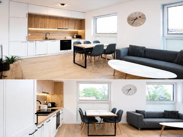 Nowoczesny apartament 3 pok. z tarasem, garażem i komórką